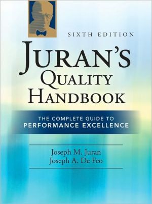 Book Juran's Quality Handbook: The Complete Guide to Performance Excellence 6/e free