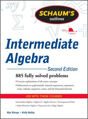 Book Schaum's Outline of Intermediate Algebra, Second Edition (Schaum's Outlines) free