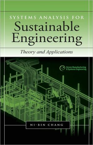 Book Systems Analysis for Sustainable Engineering: Theory and Applications (Green Manufacturing & Systems Engineering) free