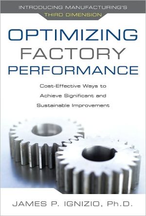 Book Optimizing Factory Performance: Cost-Effective Ways to Achieve Significant and Sustainable Improvement free