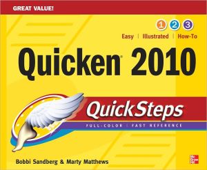 Book Quicken 2010 QuickSteps free