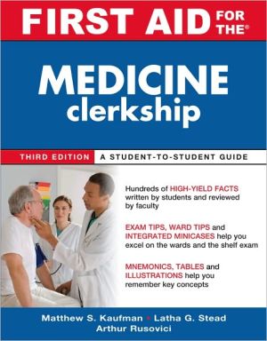 Book First Aid for the Medicine Clerkship, Third Edition (First Aid Series) free