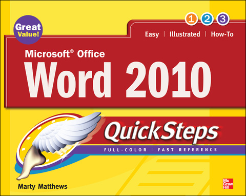 Book Microsoft Office Word 2010 QuickSteps free