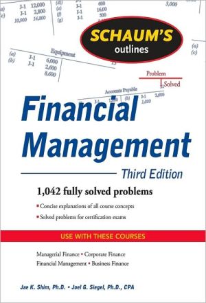 Book Schaum's Outline of Financial Management, Third Edition (Schaum's Outlines) free