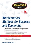 Book Schaum's Outline of Mathematical Methods for Business and Economics (Schaum's Outlines) free