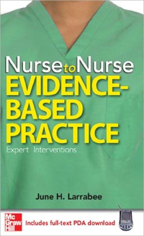 Book Nurse to Nurse Evidence-Based Practice free