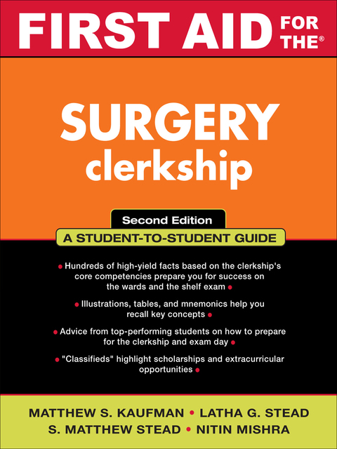 Book First Aid for the Surgery Clerkship free
