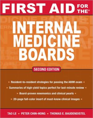 Book First Aid for the Internal Medicine Boards free