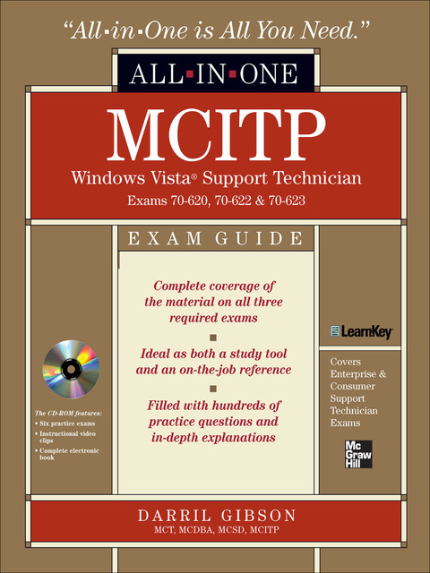 Book MCITP Windows Vista Support Technician All-in-One Exam Guide (Exam 70-620, 70-622, & 70-623) free