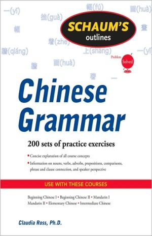 Book Schaum's Outline of Chinese Grammar (Schaum's Outlines) free