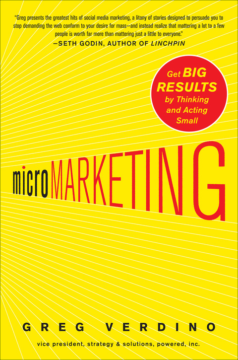 Book MicroMarketing: Get Big Results by Thinking and Acting Small free