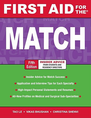 Book First Aid for the Match, Fifth Edition (First Aid Series) free