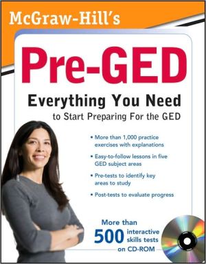 Book McGraw-Hill's Pre-GED with CD-ROM free
