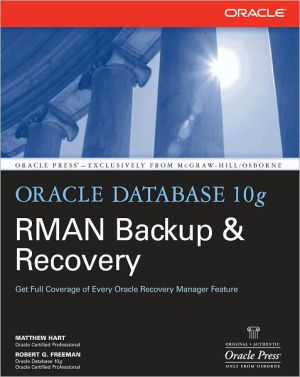Book Oracle Database 10g RMAN Backup & Recovery (Oracle Press) free