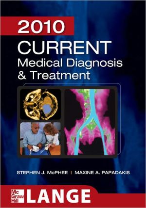 Book CURRENT Medical Diagnosis and Treatment 2010, Forty-Ninth Edition free