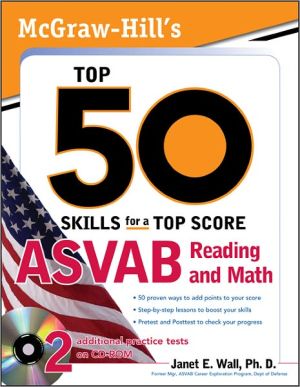 Book McGraw-Hill's Top 50 Skills For A Top Score: ASVAB Reading and Math with CD-ROM free