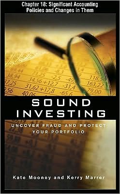 Book Sound Investing, Chapter 18 - Significant Accounting Policies and Changes in Them free