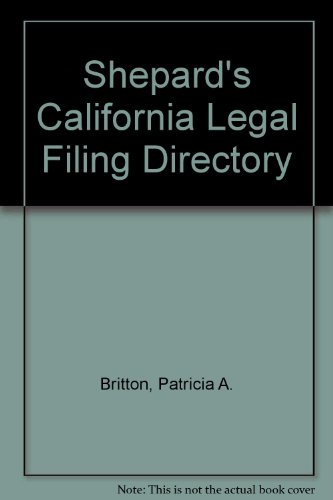 Book California Legal Filing Directory free Book California Legal Filing Directory free