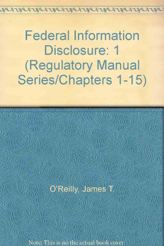 Book Federal Information Disclosure free