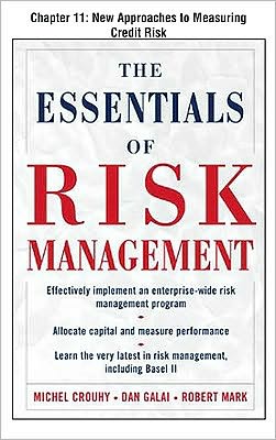 Book The Essentials of Risk Management, Chapter 11 - New Approaches to Measuring Credit Risk free