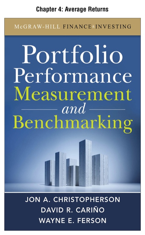 Book Portfolio Performance Measurement and Benchmarking, Chapter 4 - Average Returns free