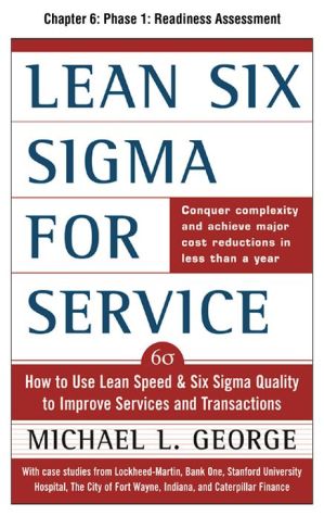 Book Lean Six Sigma for Service, Chapter 6 - Phase 1: Readiness Assessment free