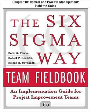 Book The Six Sigma Way Team Fieldbook, Chapter 18 - Control and Process Management Hold the Gains free