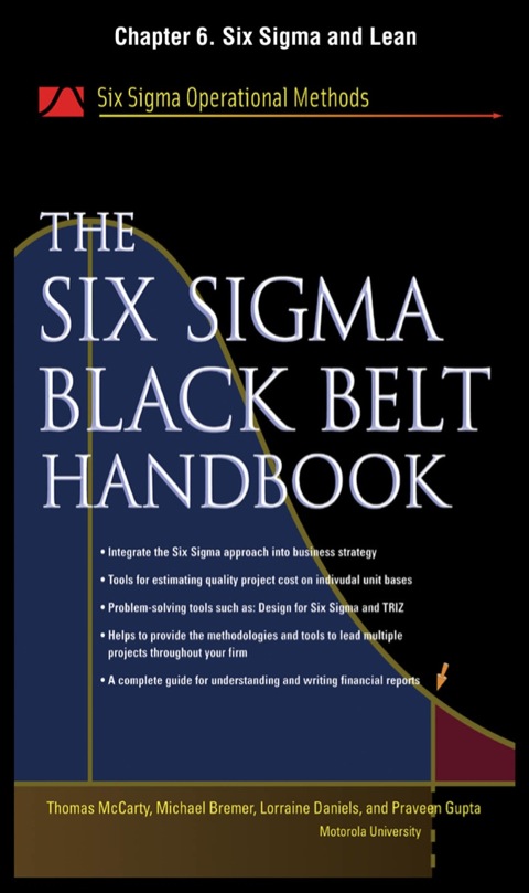 Book The Six Sigma Black Belt Handbook, Chapter 6 - Six Sigma and Lean free