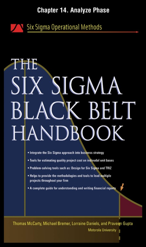 Book The Six Sigma Black Belt Handbook, Chapter 14 - Analyze Phase free