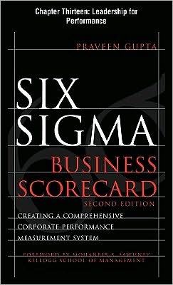 Book Six Sigma Business Scorecard, Chapter 13 - Leadership for Performance free