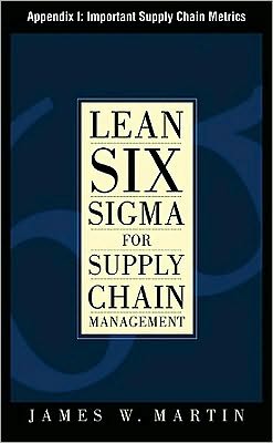Book Lean Six Sigma for Supply Chain Management, Appendix I - Important Supply Chain Metrics free