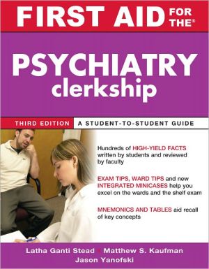 Book First Aid for the Psychiatry Clerkship, Third Edition (First Aid Series) free