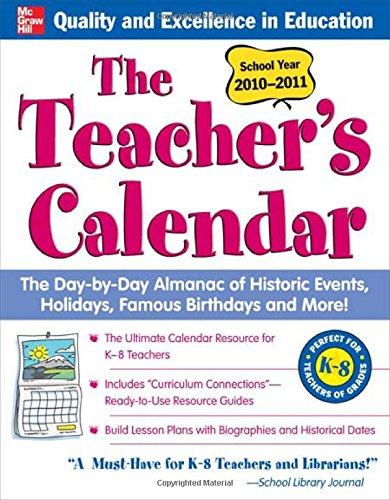 Book The Teachers Calendar, School Year 2010-2011 free
