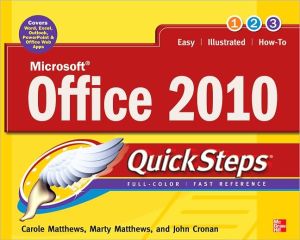 Book Microsoft Office 2010 QuickSteps free