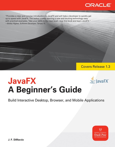 Book JavaFX A Beginners Guide free