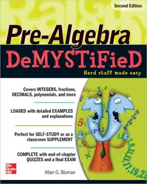 Book Pre-Algebra DeMYSTiFieD, Second Edition free