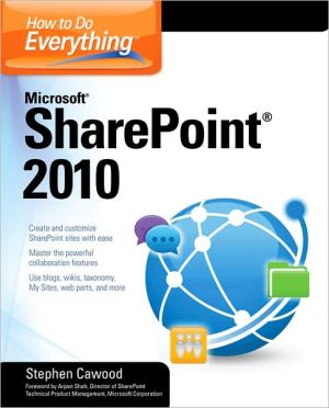 Book How to Do Everything Microsoft SharePoint 2010 free