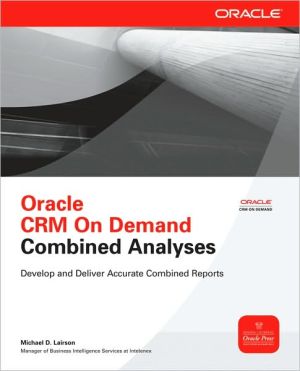 Book Oracle CRM On Demand Combined Analyses (Oracle Press) free