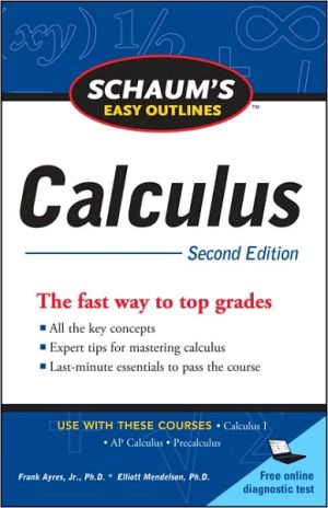 Book Schaum's Easy Outline of Calculus, Second Edition (Schaum's Easy Outlines) free