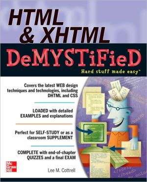 Book HTML & XHTML DeMYSTiFieD free