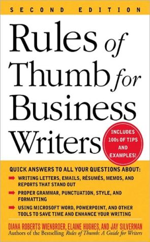Book Rules of Thumb for Business Writers free
