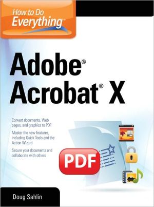 Book How to Do Everything Adobe Acrobat X free