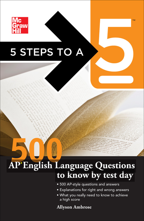 Book 5 Steps to a 5 500 AP English Language Questions to Know by Test Day (5 Steps to a 5 on the Advanced Placement Examinations Series) free
