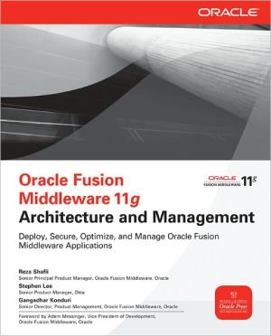 Book Oracle Fusion Middleware 11g Architecture and Management (Oracle Press) free