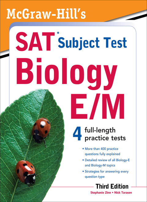 Book McGraw-Hill's SAT Subject Test Biology E/M, 3rd Edition free