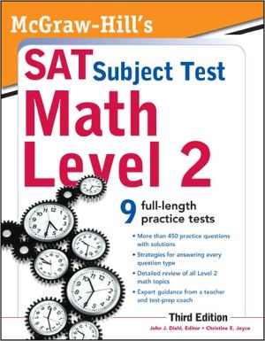 Book McGraw-Hill's SAT Subject Test Math Level 2, 3rd Edition (McGraw-Hill Education SAT Subject Test Math Level 2) free