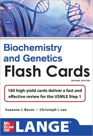 Book Lange Biochemistry and Genetics Flash Cards 2/E (LANGE FlashCards) free