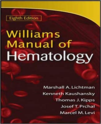 Book Williams Manual of Hematology, 8th ed. free