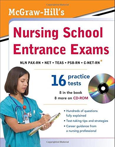 Book McGraw-Hill's Nursing School Entrance Exams with CD-ROM free