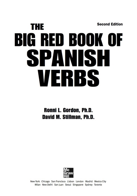 Book The Big Red Book of Spanish Verbs, Second Edition free